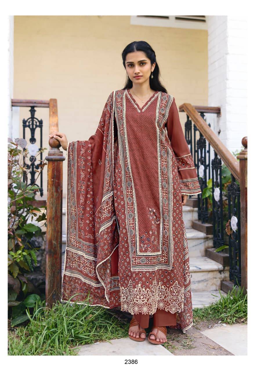 MANZIL To KIMORA SUIT 2383 To 2386 Series Indian Traditional Wear Pure Cotton dresses At Wholesale Price